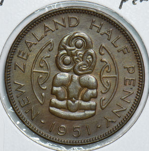 New Zealand 1951 1/2 Penny 198910 combine shipping