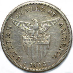 Philippines 1908 Peso Eagle animal 490407 combine shipping