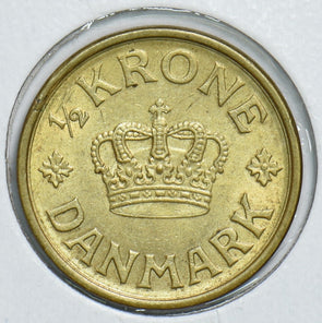 Denmark 1940 Half Krone 491541 combine shipping