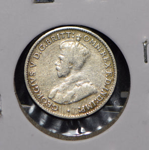 Australia 1926 3 Pence Kangaroo animal Moorhen  191240 combine shipping