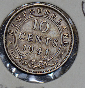 Canada 1941 10 Cents silver 35 newfoundland 190184 combine shipping