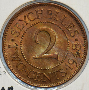 Seychelles 1948 2 Cents 297431 combine shipping