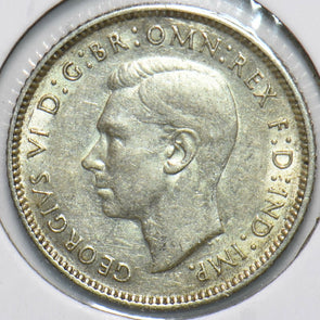 Australia 1942 6 Pence Kangaroo animal Ostrich Georgivs VI 902073 combine shippi