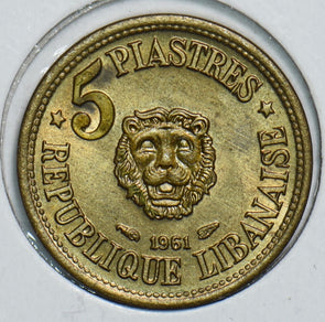Lebanon 1961 5 Piastres 298985 combine shipping