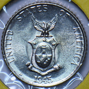 Philippines 1945 D 10 Centavos Eagle animal UNC 294816 combine shipping