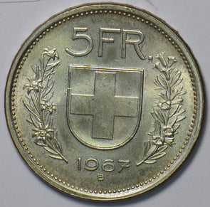 Switzerland 1967 5 Francs 193663 combine shipping