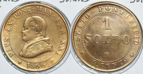 Italian States 1866 Soldo Papal States 153813 combine shipping
