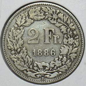 Switzerland 1886 2 Francs 151174 combine shipping