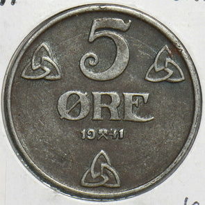 Norway 1941 5 Ore 153215 combine shipping