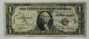 US 1935 Silver Certificates A series Dollar W/ GI signatures aka 