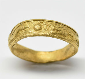 Vintage Chinese Gold Ring Dragon & Phenix 98.97% Gold Ring 4.59g RG0210