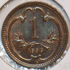 Austria 1895 Heller Eagle animal 194859 combine shipping