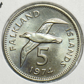 Falkland Islands 1974 5 Cents Albatrossanimal 904343 combine shipping