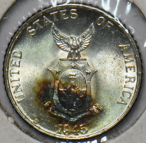 Philippines 1945 D 10 Centavos Eagle animal BU 294801 combine shipping
