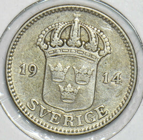 Sweden 1914 25 Ore 903957 combine shipping