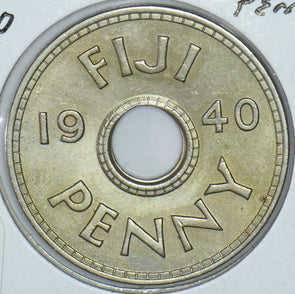 Fiji 1940 Penny Emu 191415 combine shipping