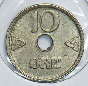 Norway 1924 -BP AH 1348 10 Ore BU 299128 combine shipping