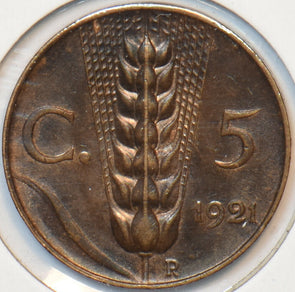 Italy 1921 5 Centesimi 194232 combine shipping