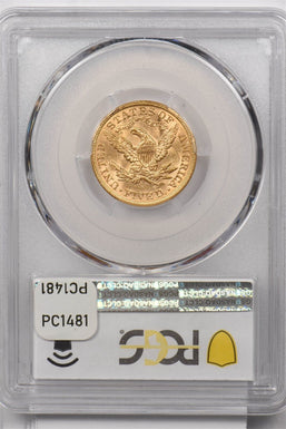 1898 $5 Gold Liberty Head Half Eagle PCGS MS61 PC1481
