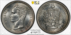 Venezuela 1960 Bolivar Horse animal PCGS UNC PC1113 combine shipping