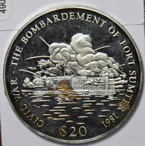 Liberia 2000 20 Dollars Proof 490511 combine shipping