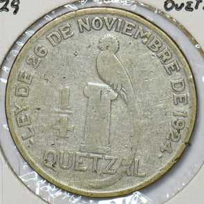 Guatemala 1929 1/4 Quetzal Bird animal 295653 combine shipping