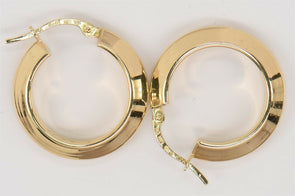 18K Gold Earrings 2.18g 0.75*0.75inch RG0074