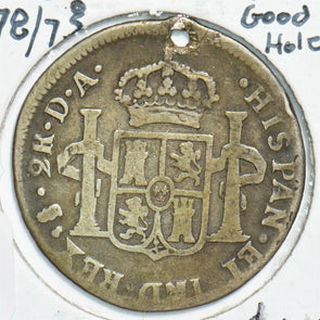 Chile 1778 2 Reales C0425 combine shipping