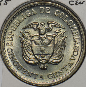 Colombia 1965 50 Centavos Condor animal 196280 combine shipping