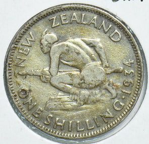 New Zealand 1934 Shilling 197889 combine shipping