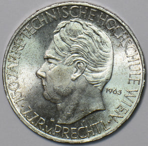 Austria 1965 25 Schilling 150th Anniversary of the Vienna Tech High Schoo 240229