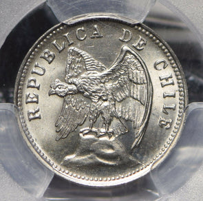 Chile 1938 5 Centavos Andean Condor animal PCGS MS66 PC0692 combine shipping