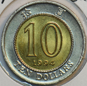 Hong Kong 1994 10 Dollars 903598 combine shipping