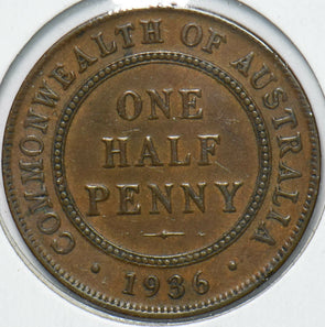 Australia 1936 Georgivs V 1/2 Penny 192146 combine shipping