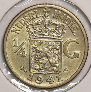 Netherlands East Indies 1941 P 1/4 Gulden 199224 combine shipping