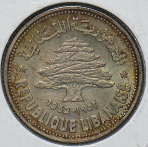 Lebanon 1952 50 Piastres 292778 combine shipping