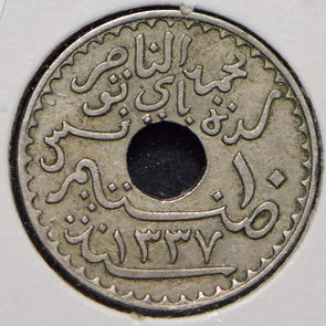 Tunisia 1918 AH 1337 10 Centimes  191280 combine shipping