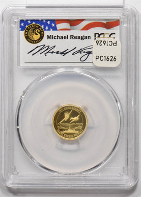 2016-P Gold $15 Tuvalu Pearl Harbour Michael Reagan PCGS PR70DCAM PC1626
