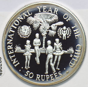 Seychelles 1980 50 Rupees proof International Year of Child 490285 combine shipp