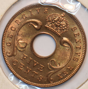 East Africa 1952 Y-33 5 Cents 193512 combine shipping