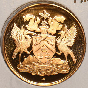 Trinidad & Tobago 1971 5 Cents Proof 903992 combine shipping