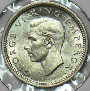 New Zealand 1942 3 Pence 297570 combine shipping