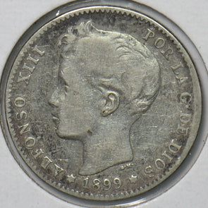 Spain 1899 Peseta 193184 combine shipping