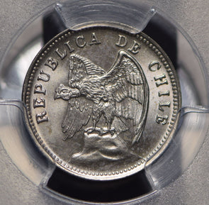Chile 1938 So 5 Centavos Defiant Andean Condor animal PCGS MS66 PC0477 combine s