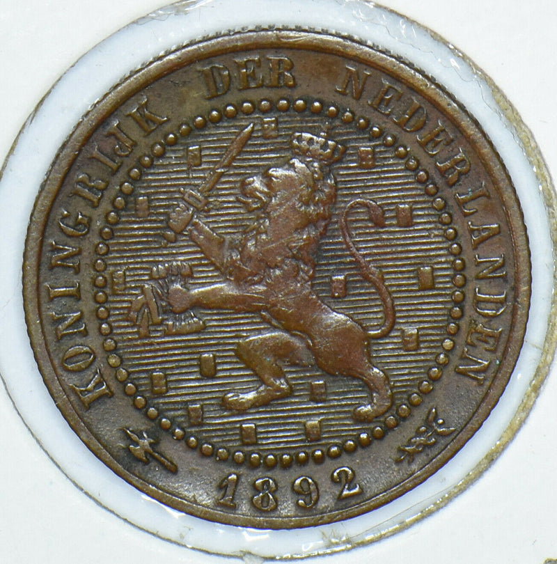 Netherlands 1892 Cent 291414 combine shipping