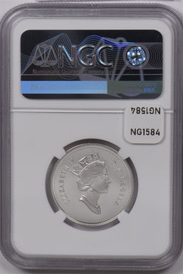 Canada 1999 50 Cents Silver NGC Proof 70 Ultra Cameo Perfect 70 Cymric Cat NG158