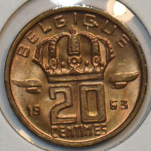 Belgium 1963 20 Centimes 195909 combine shipping