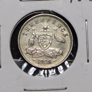 Australia 1928 3 Pence Kangaroo animal Moorhen  191230 combine shipping