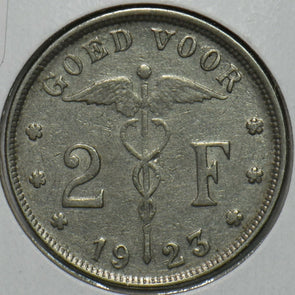 Belgium 1923 2 Francs 151898 combine shipping