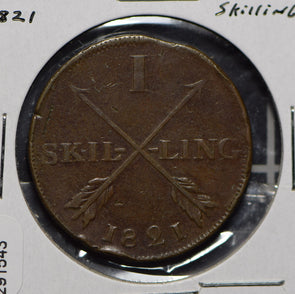 Sweden 1821 Skilling  291543 combine shipping